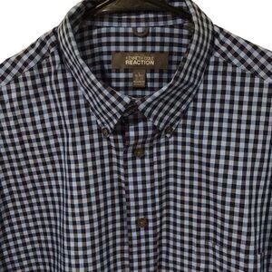 Men’s Shirt, Kenneth Cole Reaction Mens Shirt, size L, 16-16.5 32/33, Blue and B